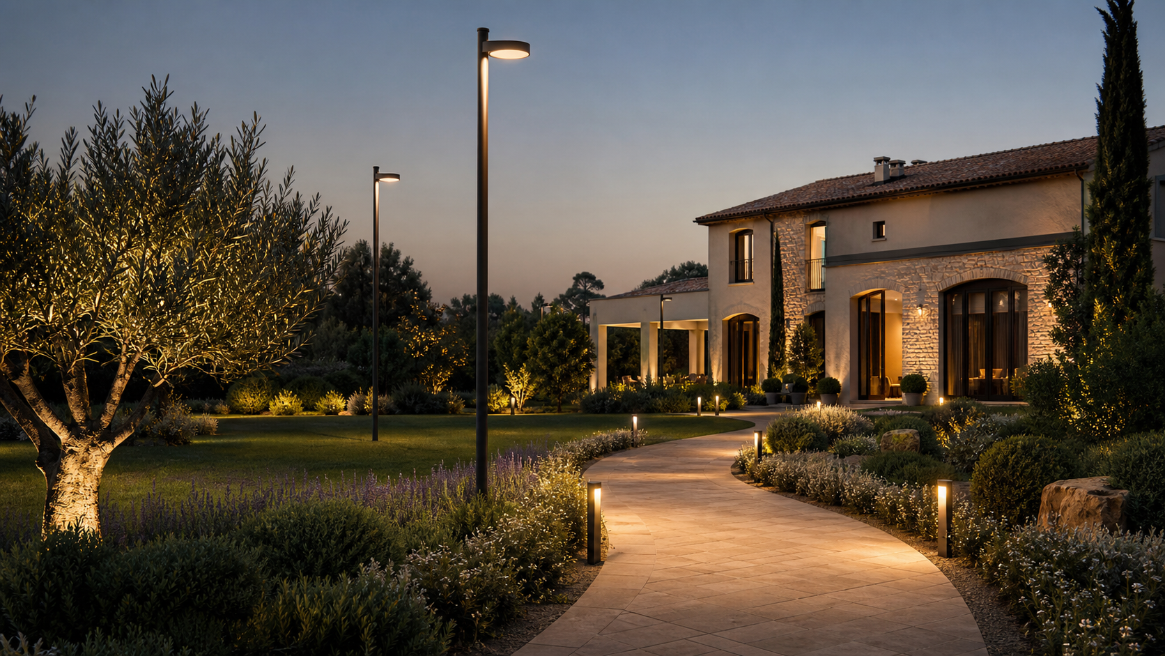 Villa Bahçelerinde Direk ve Bollard Aydınlatma Kullanımı